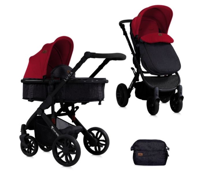 Kolica Luna black & red