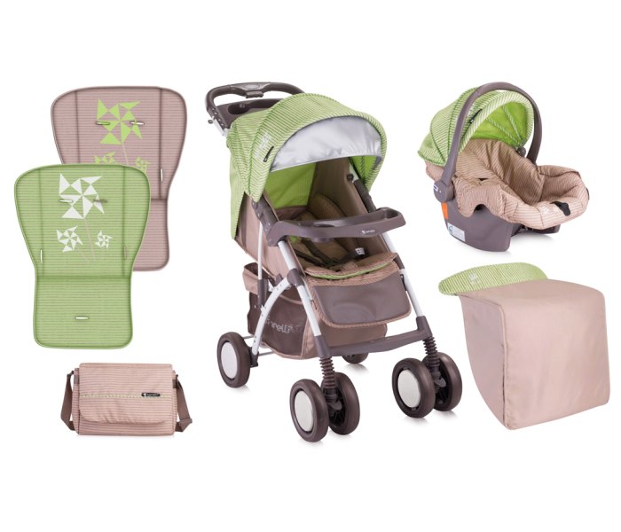 Kolica rio set green & beige zephyr