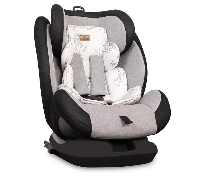Sjedište za auto Corsica  isofix 0-36kg black&grey cities