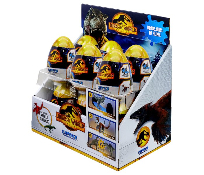 Igračka Jurassic jaje- dinosaurus sa ljigavcem