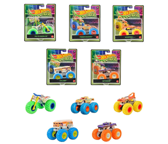 Hot Wheels Monster svijetleći autić 1kom