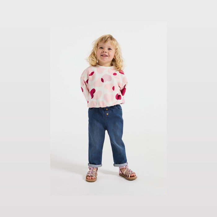 Pantalone visokog struka za djevojčice