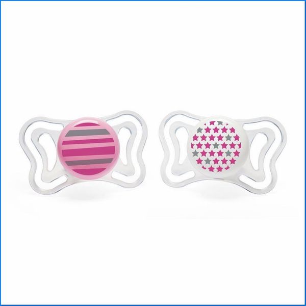Varalica physio light silikon 2/1 6-16m+ 0%bpa-roza