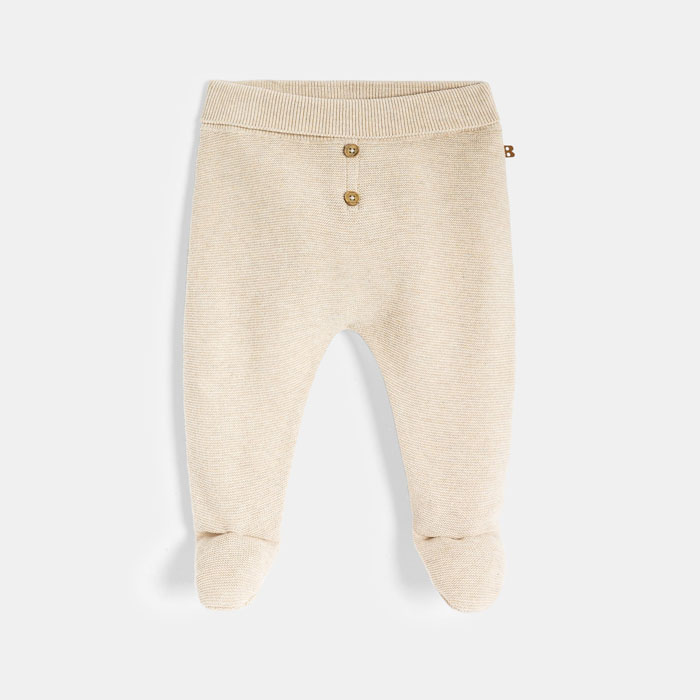Pletene pantalone sa stopalima za bebe