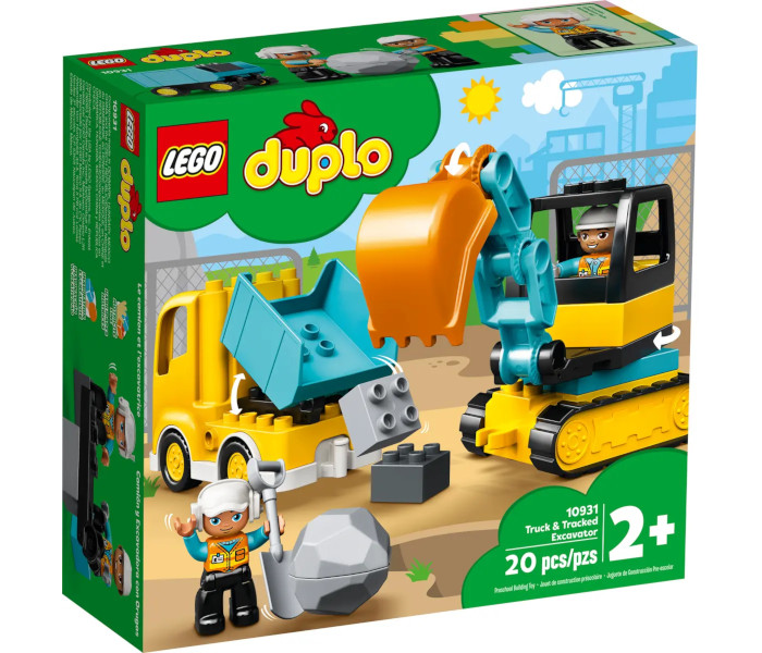 Igračka Lego kocke Duplo truck & tracked excavator 2+