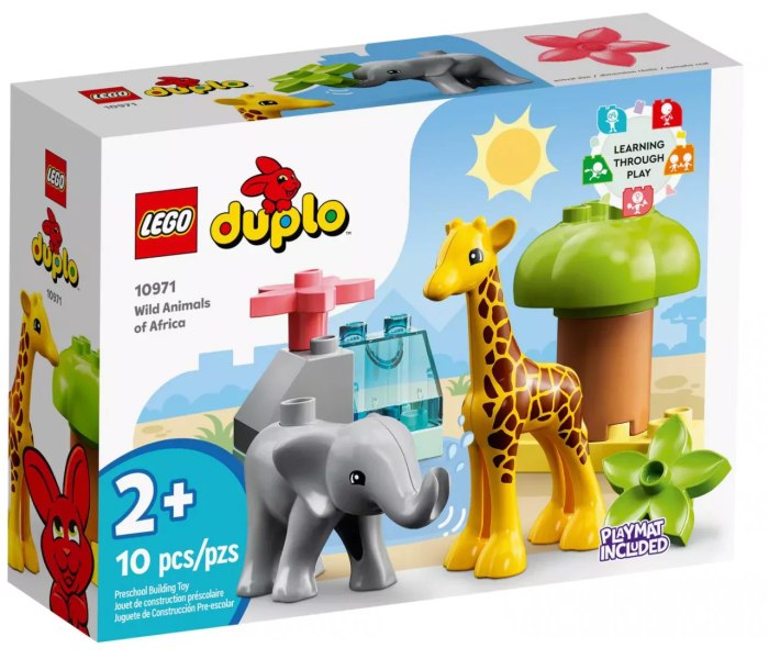 Igračka Lego kocke Wild animal od Africa, Duplo, 2 g+