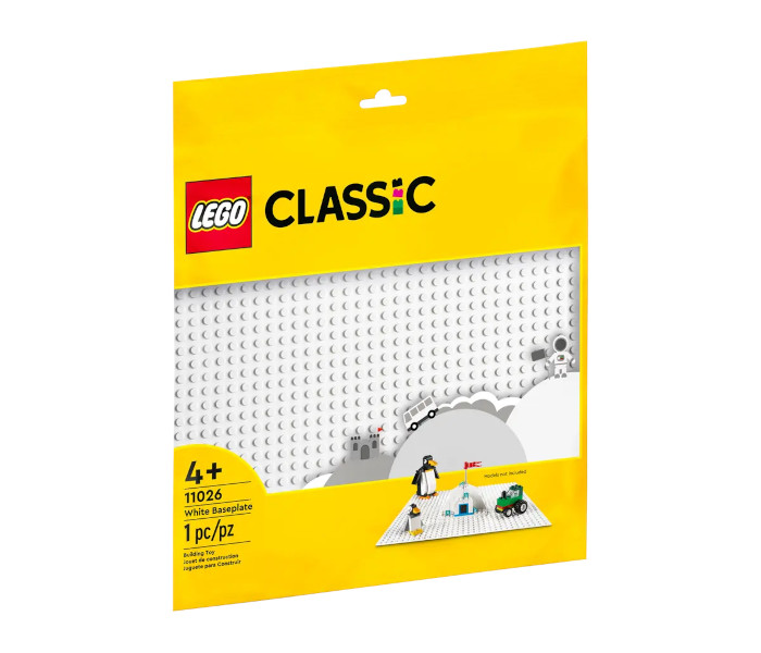 Igračka Lego kocke White baseplate Classic 4g+
