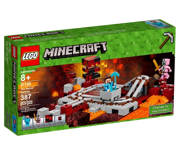 Lego kocke the nether railway Minecraft