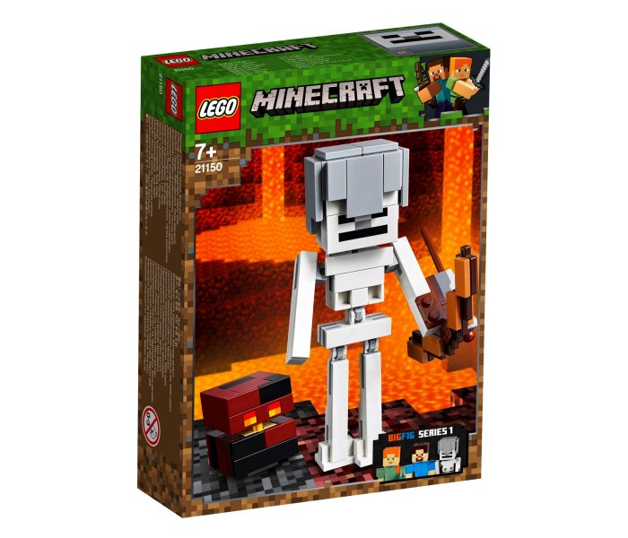 Igracka Lego kocke Skeleton big fig with magma cube Minecraft
