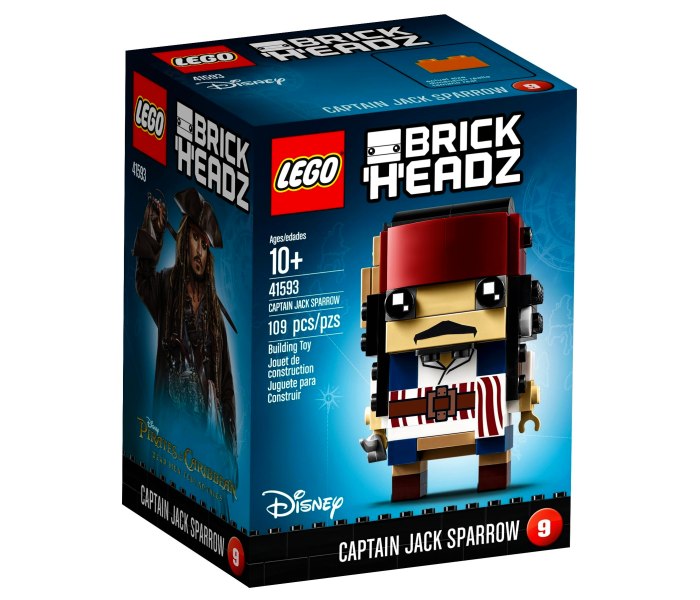 Lego kocke Captain Jack  Sparrow  Brick Headz