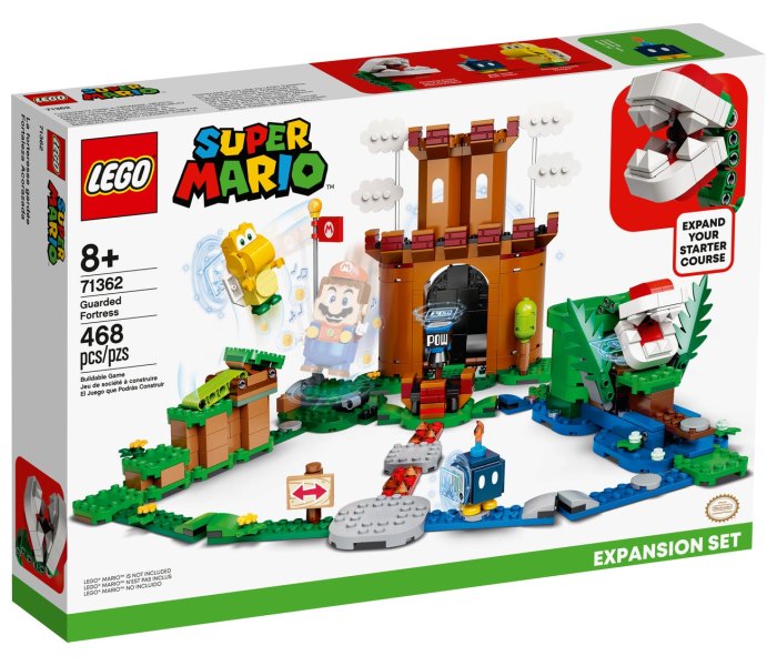 Igracka Lego kocke guarded fortress expansion set, Super Mario, 8g+