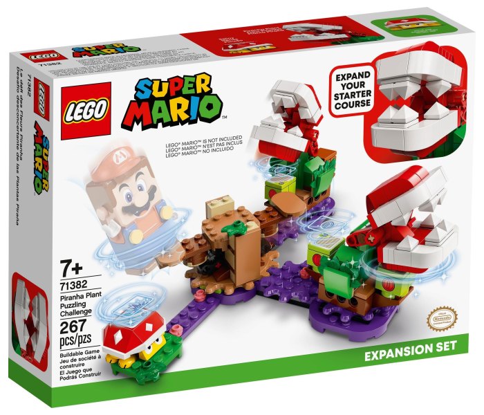 Igračka Lego kocke piranha plant puzzling challenge expansion set, Super Mario, 7g+