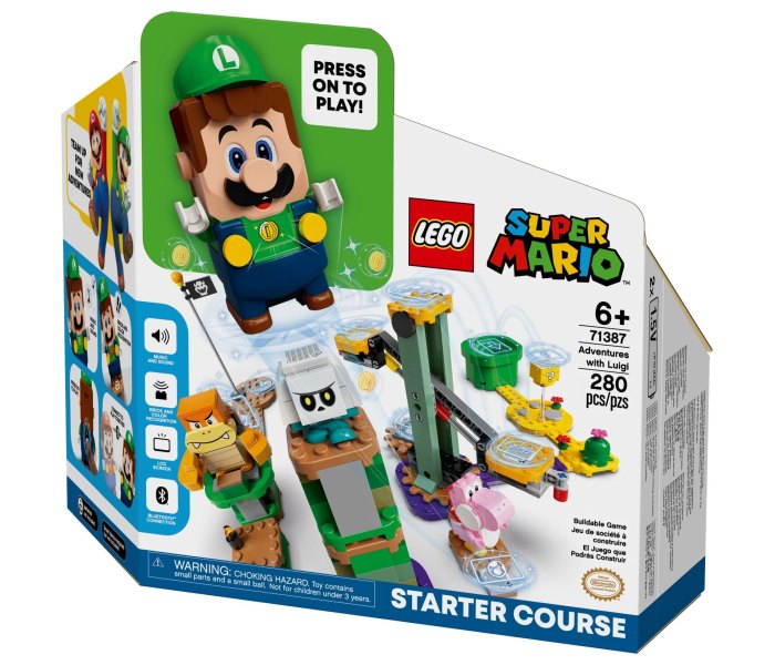 Igračka Lego kocke Adventures with Luigi starter course, Super Mario, 6g+