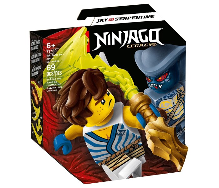 Igračka Lego kocke Epic battle set - jay vs serpentine, Ninjago 6g+
