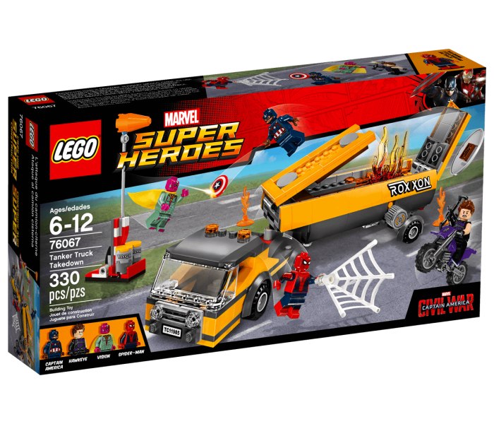 Lego kocke Tanker Truck Takedown Super Heroes