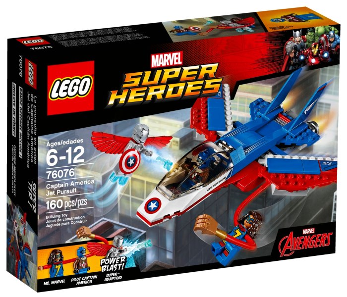 Lego kocke Captain America jet pusit  Super heroes