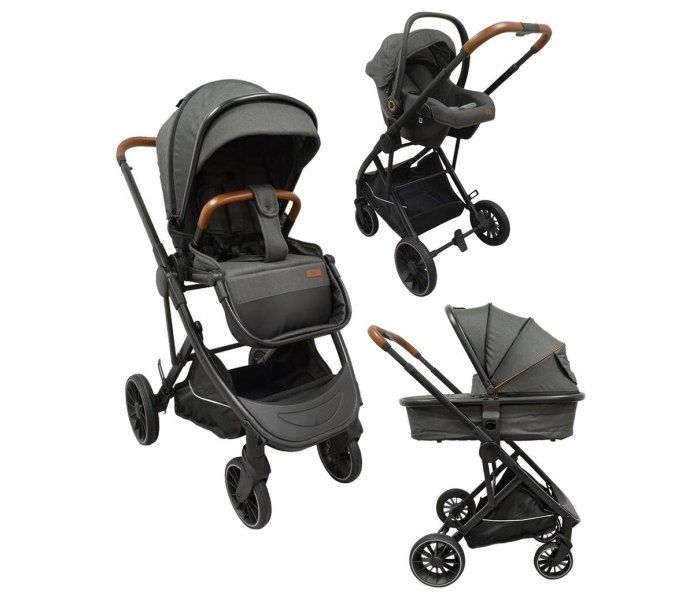Kolica BBo za bebe Neo 3u1 dark grey