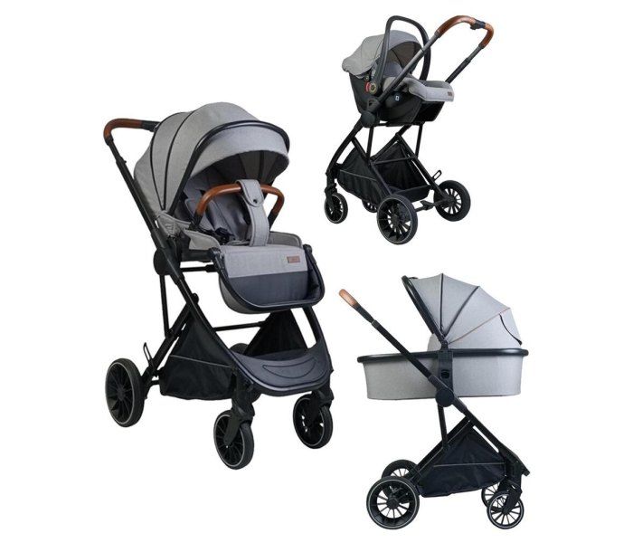 Kolica BBo za bebe Neo 3u1 light grey