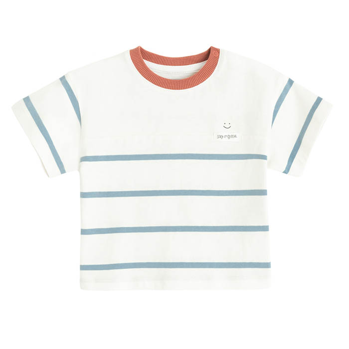 Majica kratkih rukava za dječake, bijela