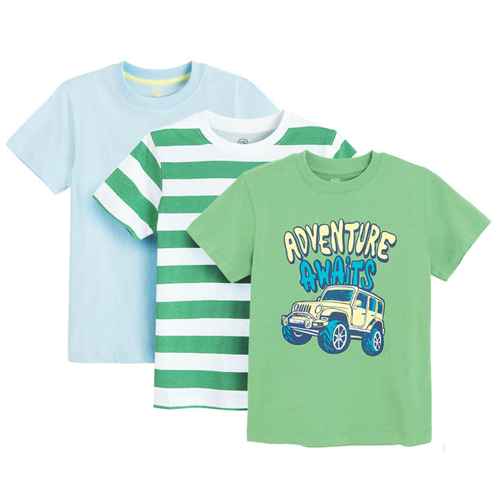 Majica kratkih rukava, 3 kom. za dječake, više boja