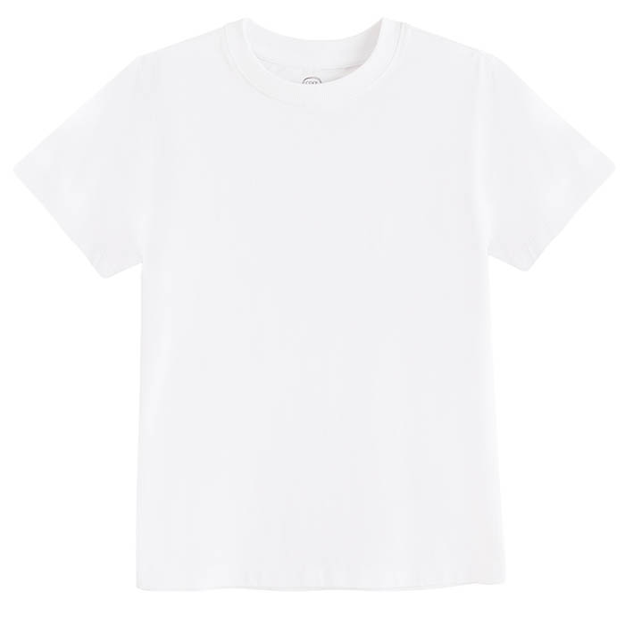 Majica kratkih rukava za dječake, bijela