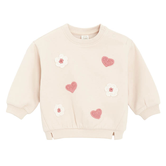 Dukserica za djevojčice, bež