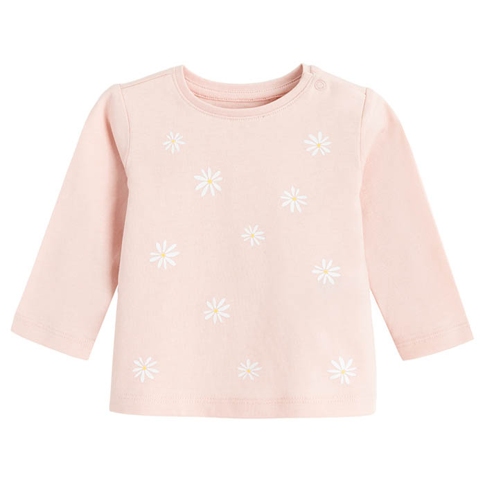 Majica dugih rukava za djevojčice, roza