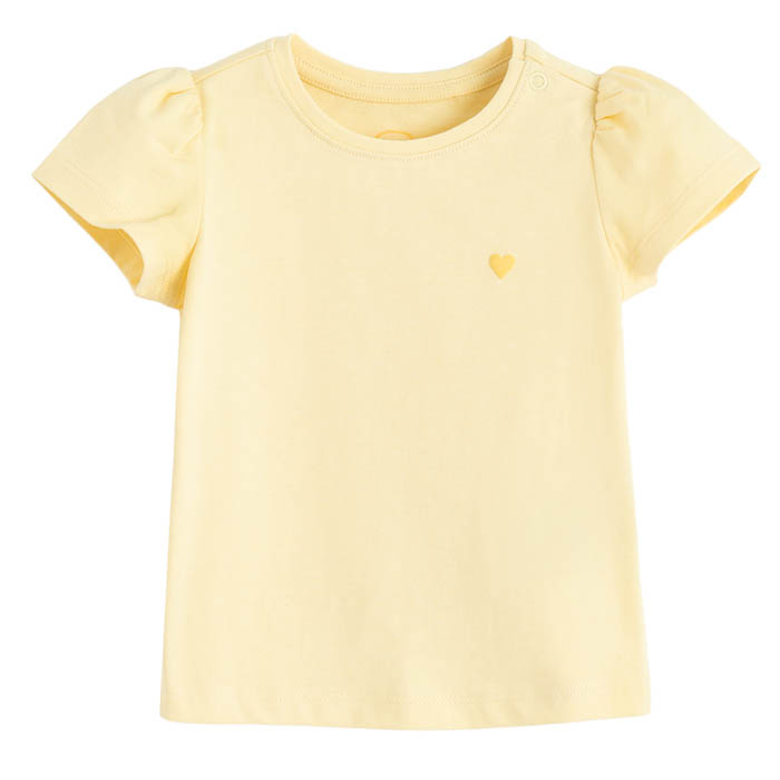 Majica kratkih rukava za djevojčice, žuta