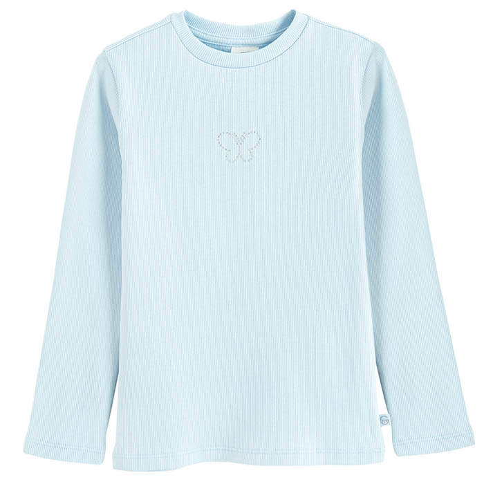 Majica dugih rukava za djevojčice, plava