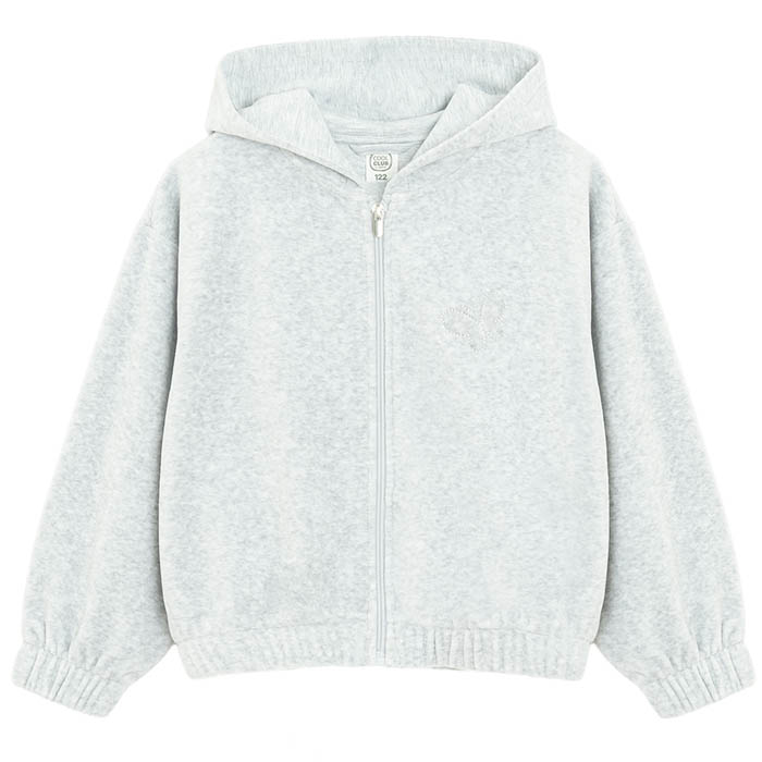 Dukserica za djevojčice, siva