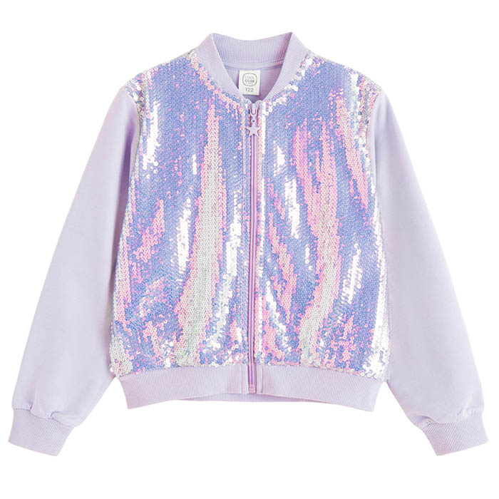 Dukserica za djevojčice, ljubičasta