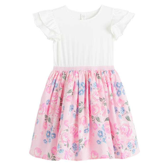 Haljina kratkih rukava za djevojčice, roza