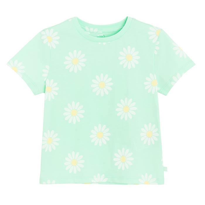 Majica kratkih rukava za djevojčice, zelena