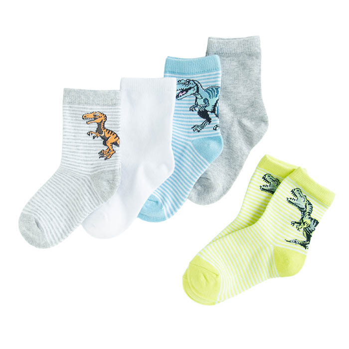 Čarape, 5 kom. za dječake, više boja