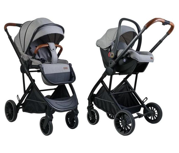 Kolica BBo za bebe Neo 2u1 light grey