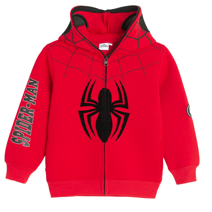 Duks za dječake sa kapuljačom  na raskopčavanje  Spider-man