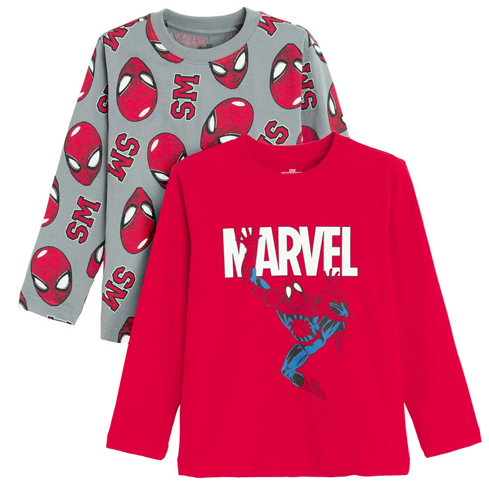 Majica za dječake dugih rukava  Spider-man - set  2 kom.