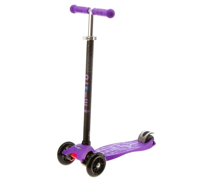 Trotinet maxi micro sa t-ruckama silver purple