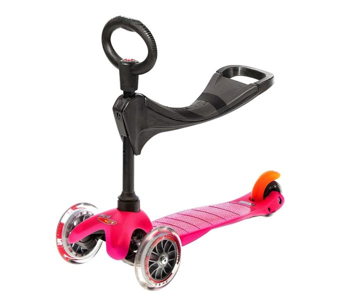Trotinet mini micro 3 u 1 pink