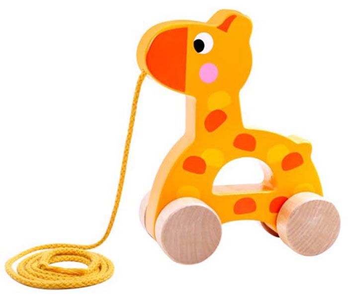 Tooky toy žirafa na povlačenje