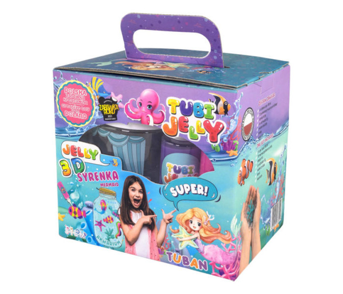 Gel u tubi set – sirena, mali akvarijum, 6 boja