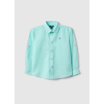 Lanena košulja sa vezenim detaljom