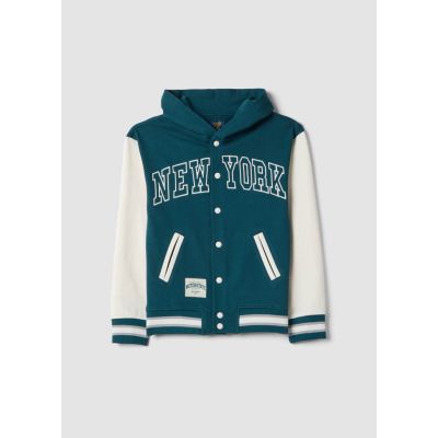 Dukserica na raskopčavanje opuštenog kroja sa kapuljačom