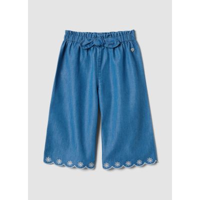 Farmerke širokih nogavica sa vezom