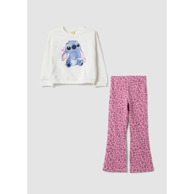 Komplet trenerka od mješavine pamuka sa Lilo & Stitch printom za djevojčice