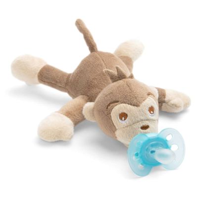 Varalica  sthr plush sgl 0-6m sa plisanom igrackom - majmun