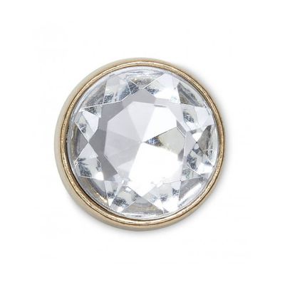 Crocs ukras Jibbitz Gold Clear Gem