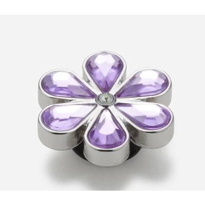 Crocs ukras Jibbitz Purple Blinged Out Daisy