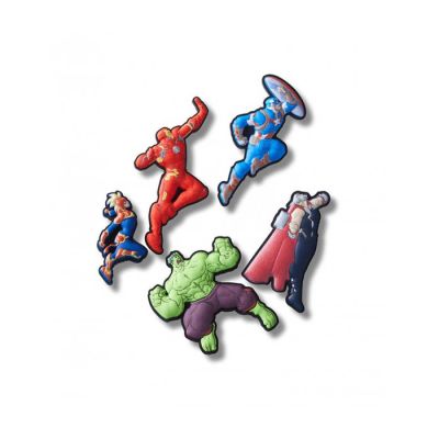 Crocs ukras Jibbitz Avengers Heroes 5PCk