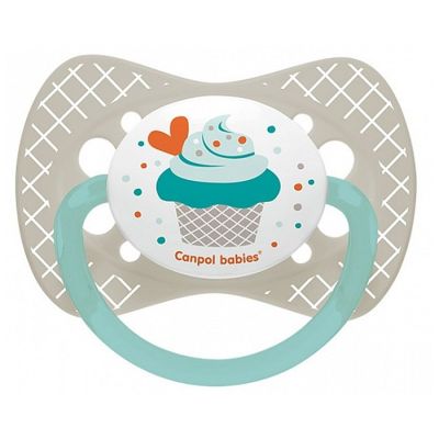 Varalica silikon 6-18m cupcake grey